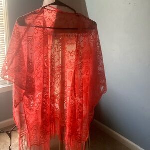 Ladies one size fits all Shaw / swimsuit cover up